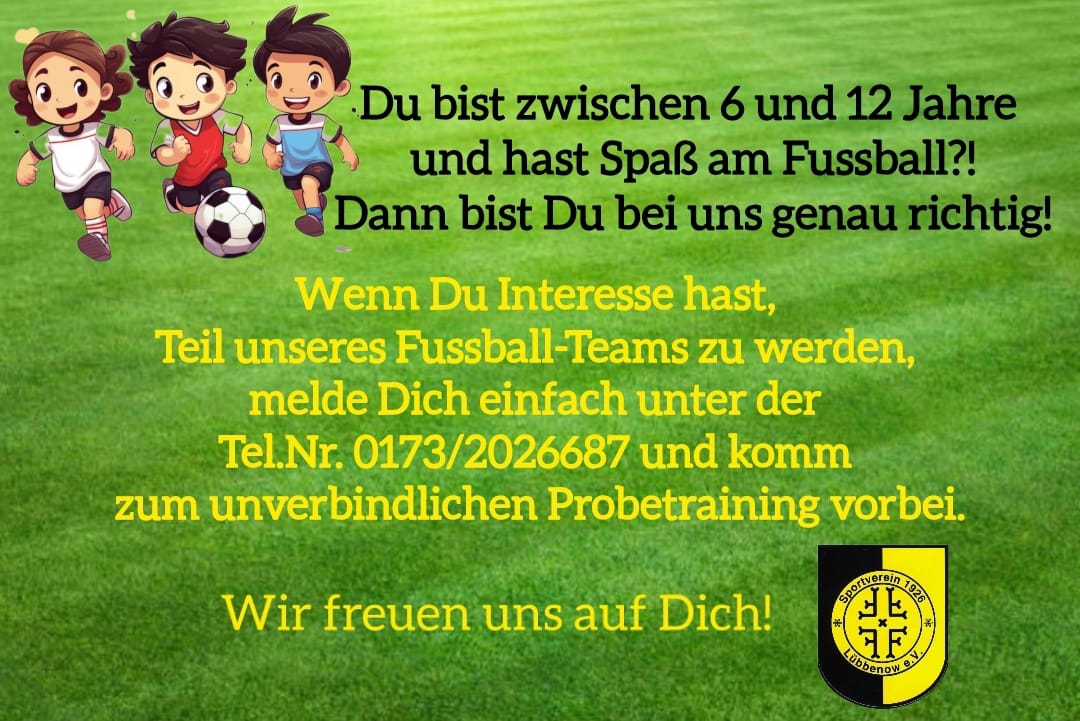 Einladung zum unverbindlichen Probetraining